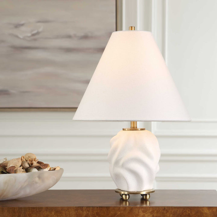 American Home Furniture Uttermost Bora White Accent Lamp