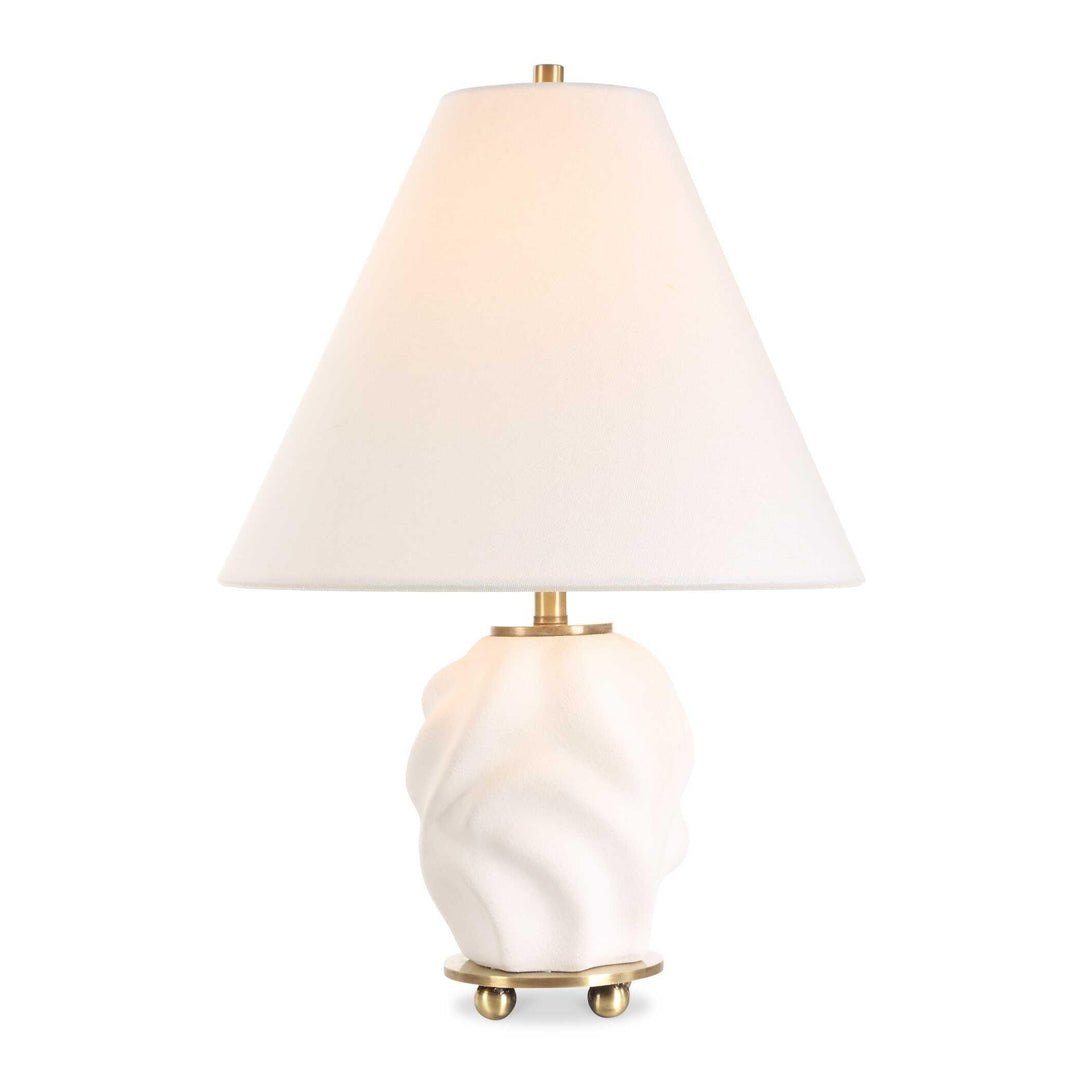 Bora White Accent Lamp - AmericanHomeFurniture