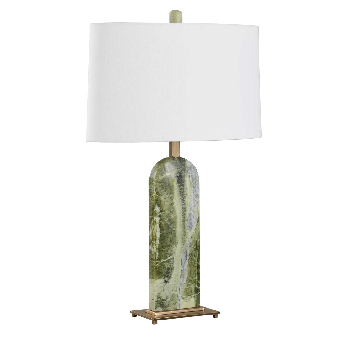 American Home Furniture Uttermost Moorea Green Marble Table Lamp