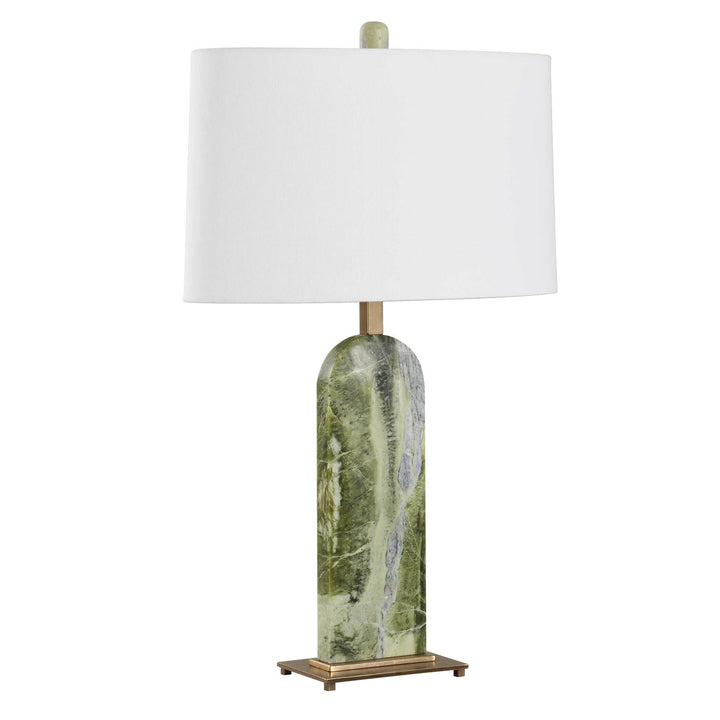 American Home Furniture Uttermost Moorea Green Marble Table Lamp
