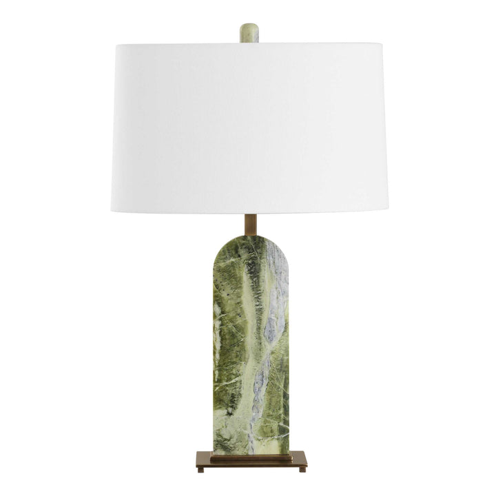 American Home Furniture Uttermost Moorea Green Marble Table Lamp