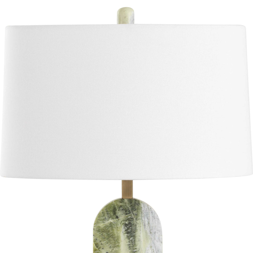 American Home Furniture Uttermost Moorea Green Marble Table Lamp