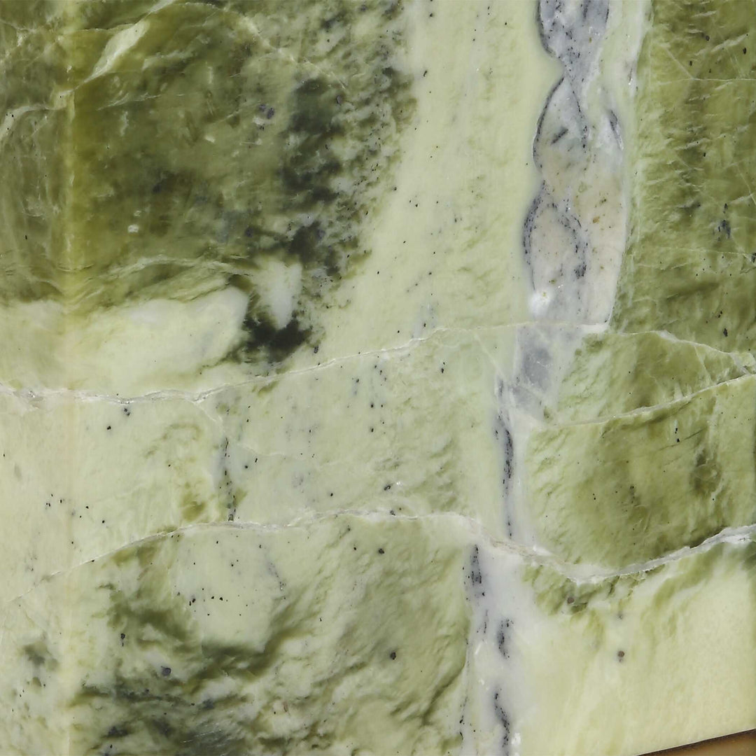 American Home Furniture Uttermost Moorea Green Marble Table Lamp
