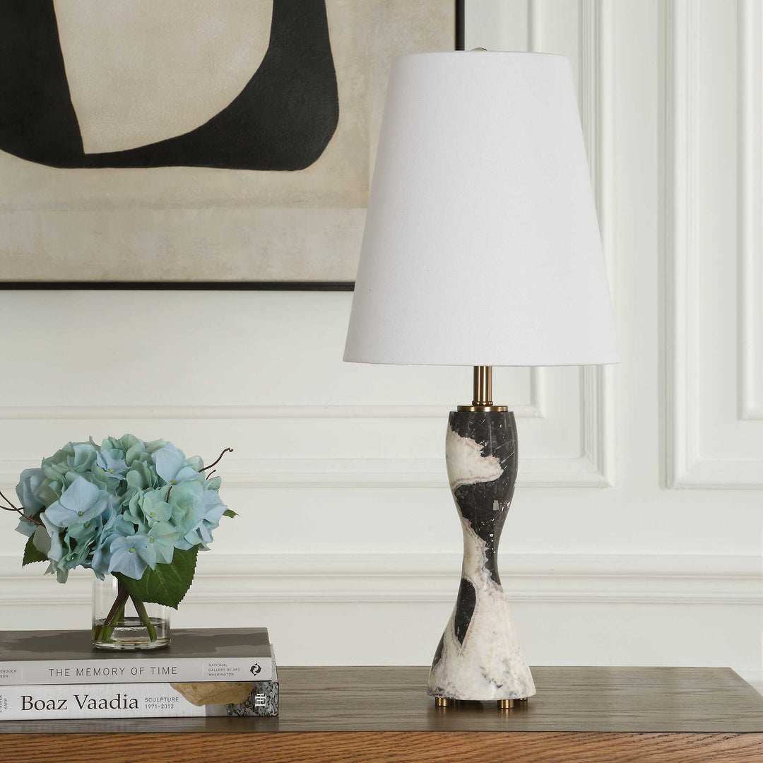 American Home Furniture Uttermost Marcela Panda Marble Buffet Lamp