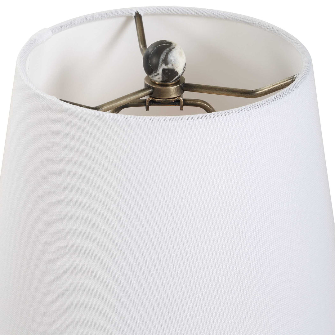 American Home Furniture Uttermost Marcela Panda Marble Buffet Lamp