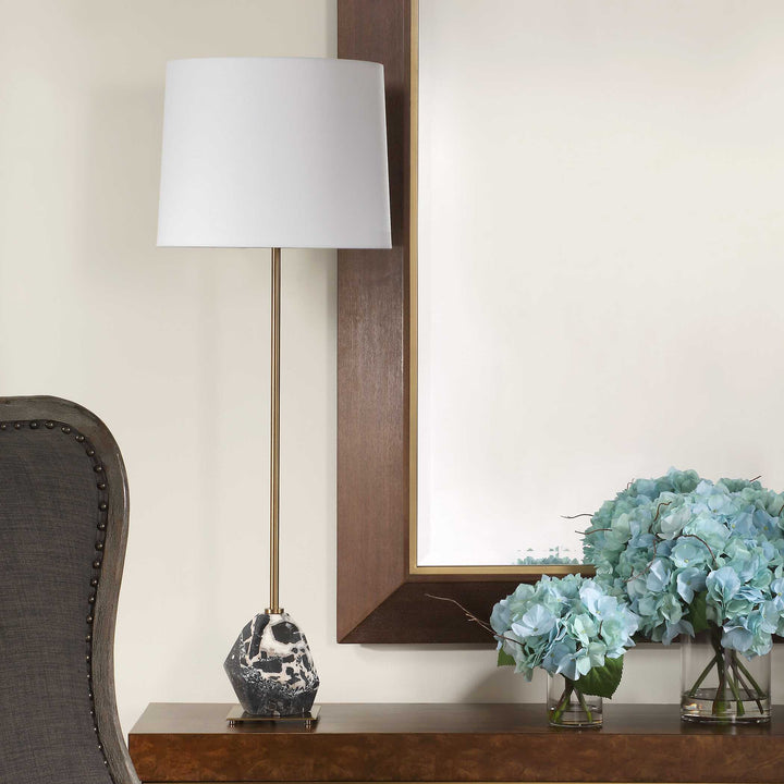 American Home Furniture Uttermost Rowland Panda Marble Buffet Lamp