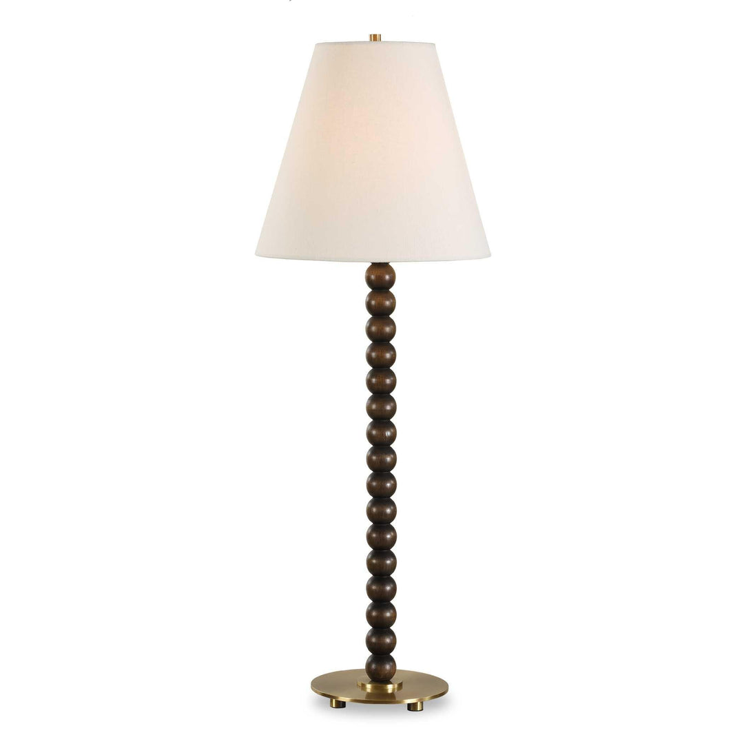 Gallus Wood Spheres Table Lamp - AmericanHomeFurniture