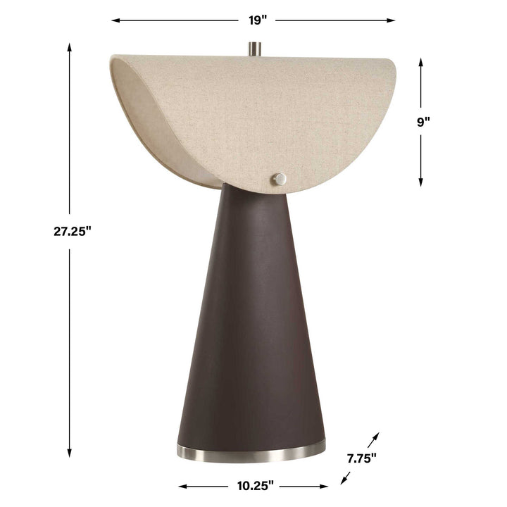 American Home Furniture Uttermost Conover Brown Modern Table Lamp