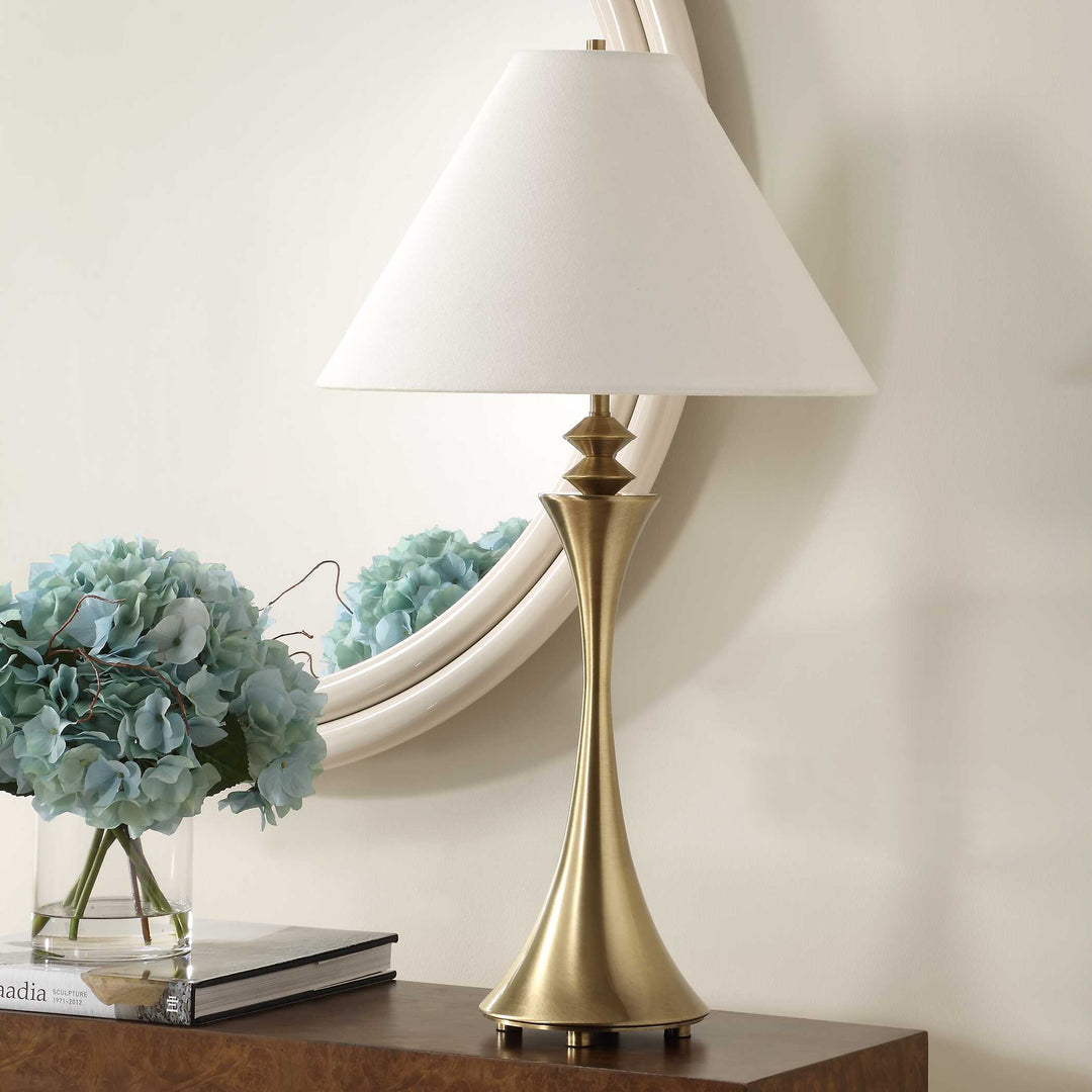 American Home Furniture Uttermost Shaefer Gold Table Lamp