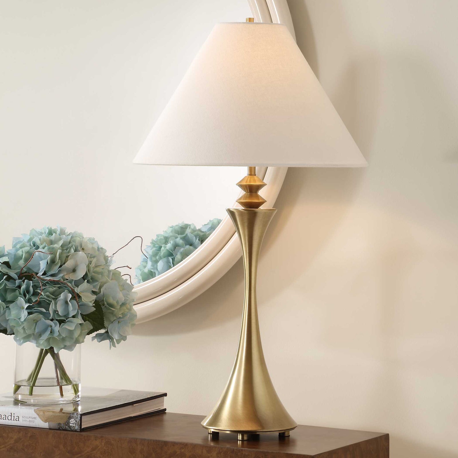American Home Furniture Uttermost Shaefer Gold Table Lamp