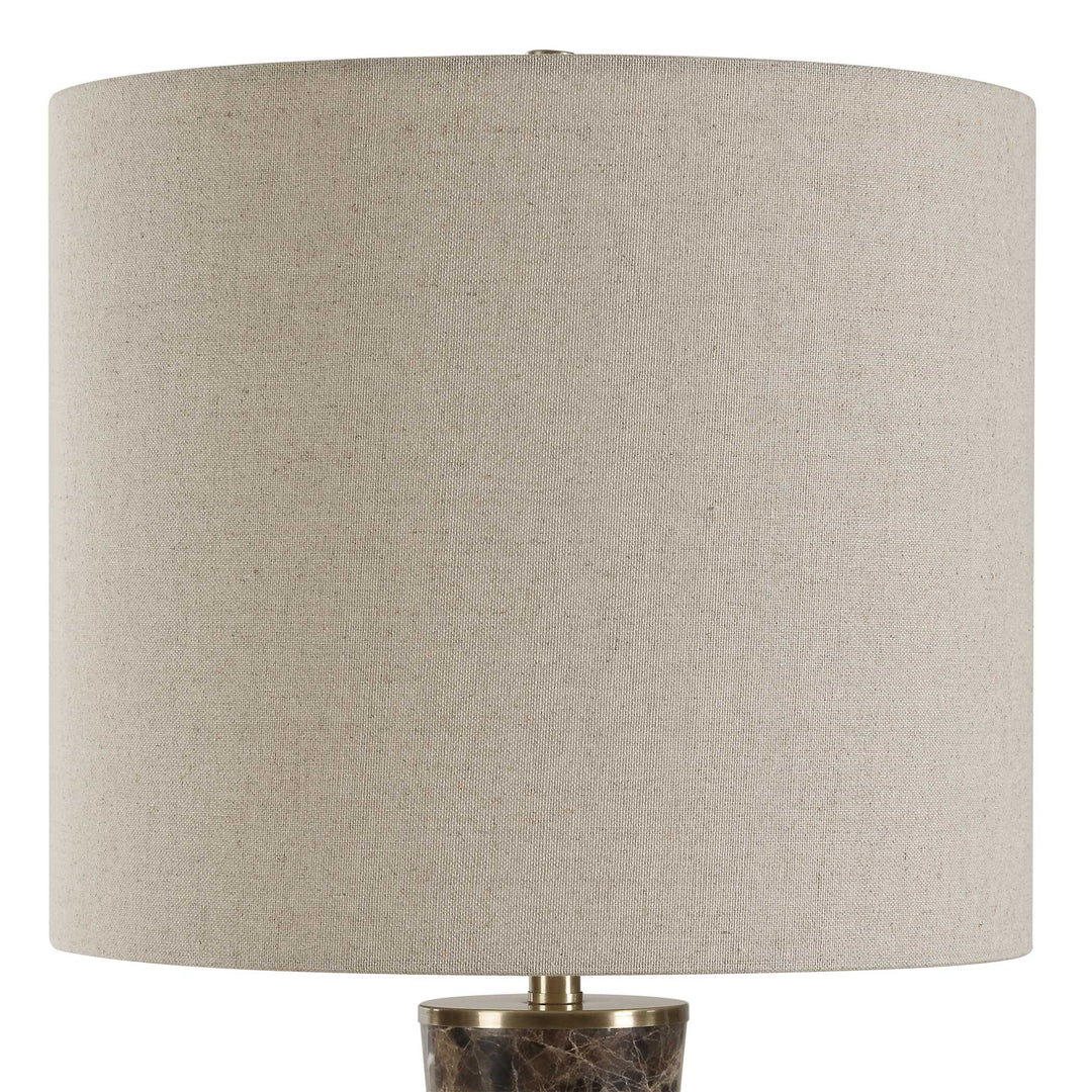 American Home Furniture Uttermost Jameson Marble Cones Table Lamp