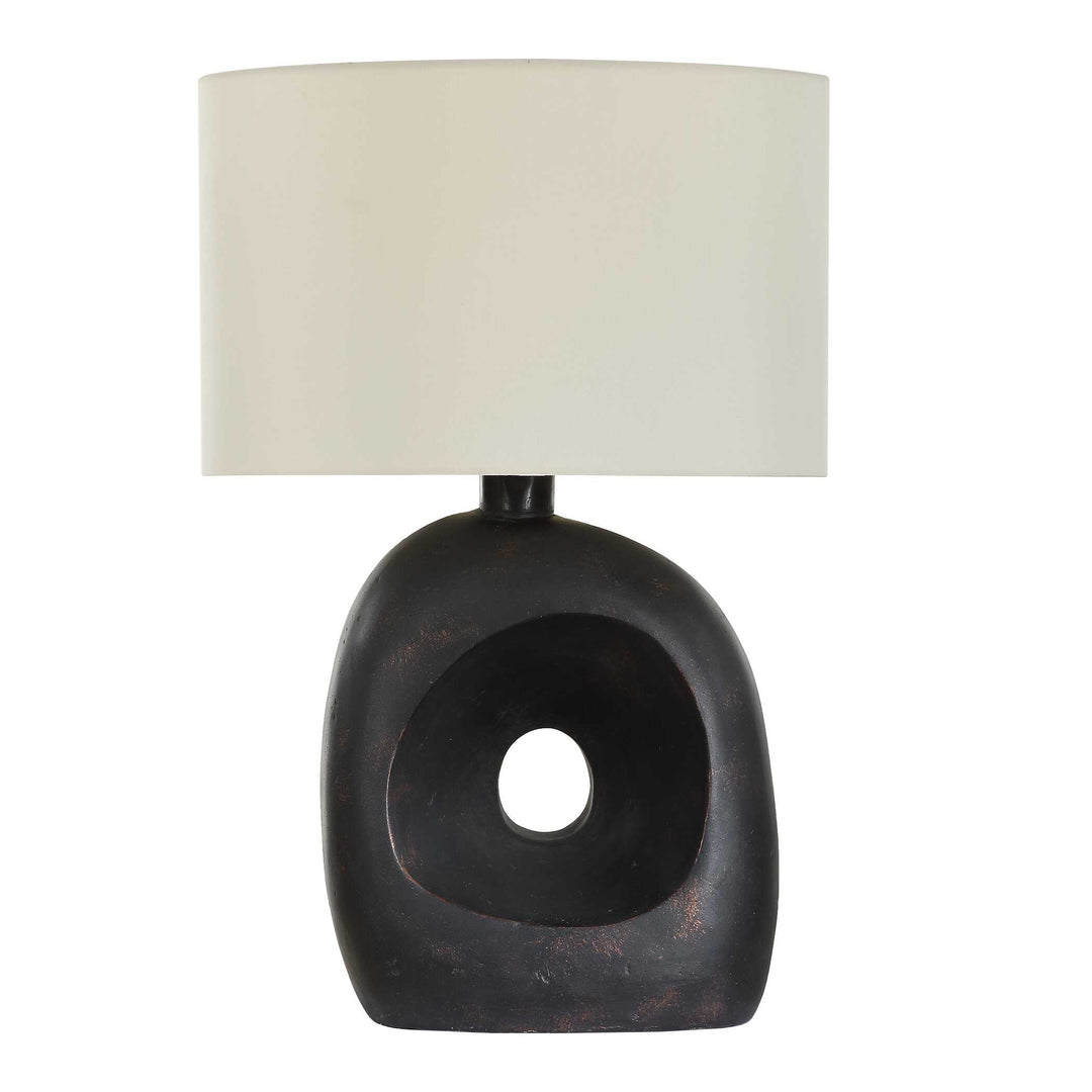American Home Furniture Uttermost Peephole Outdoor Bronze Table Lamp