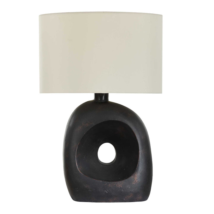 American Home Furniture Uttermost Peephole Outdoor Bronze Table Lamp