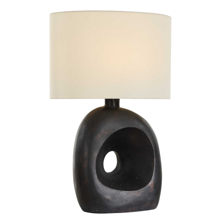 American Home Furniture Uttermost Peephole Outdoor Bronze Table Lamp