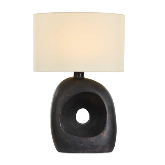 American Home Furniture Uttermost Peephole Outdoor Bronze Table Lamp