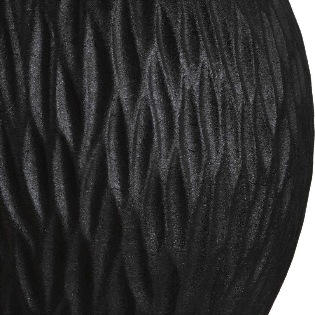 Levee Satin Black Table Lamp