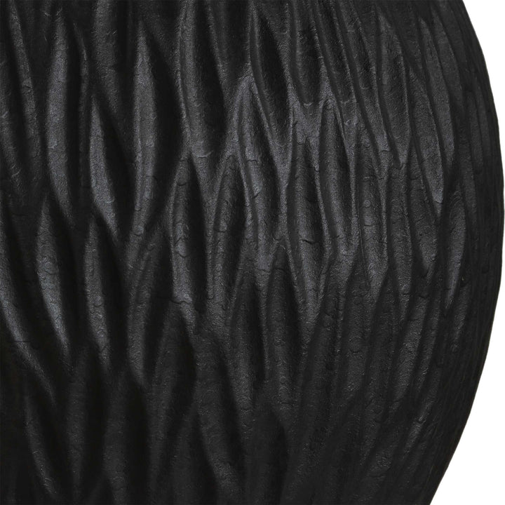 Levee Satin Black Table Lamp