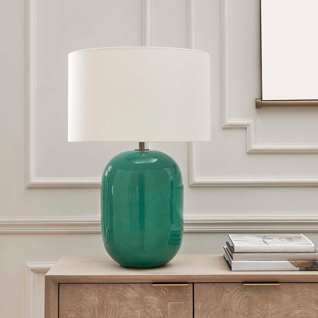 Hollis Teal Table Lamp