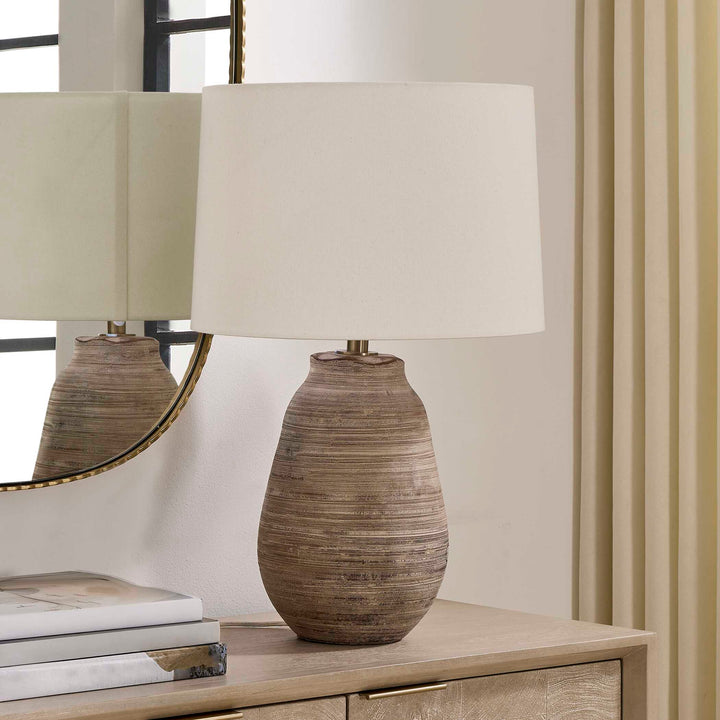 Tonachio Etched Urn Table Lamp