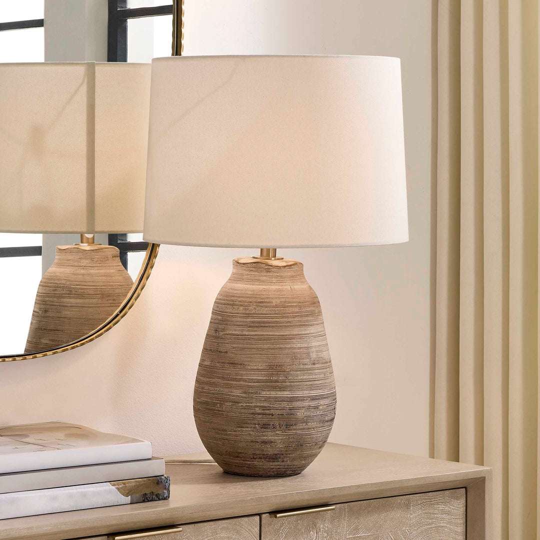 Tonachio Etched Urn Table Lamp