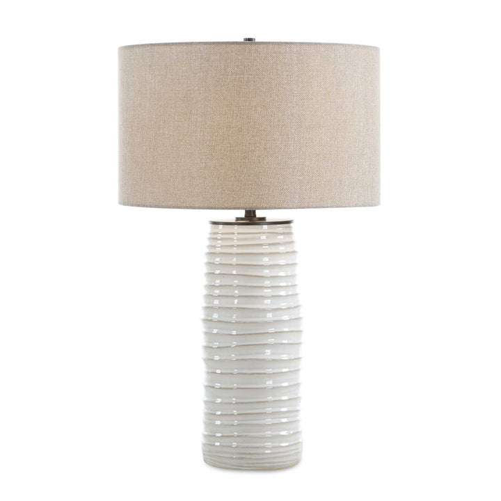 Barat White Ceramic Table Lamp