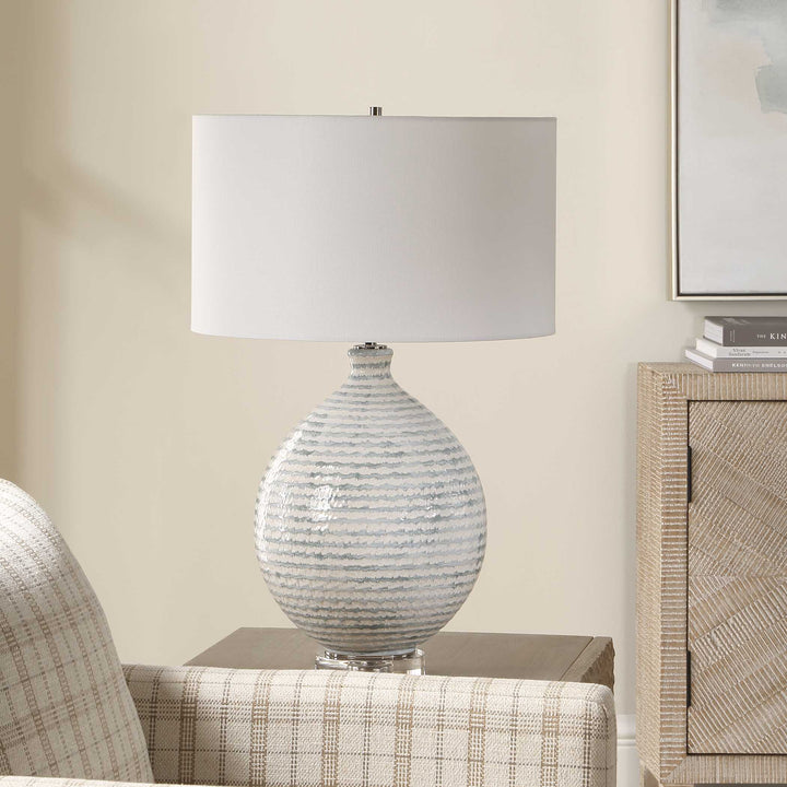 Clary Horizontally Striped Table Lamp