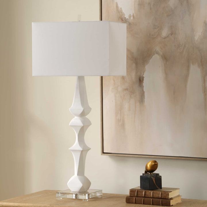 Mayme White Table Lamp
