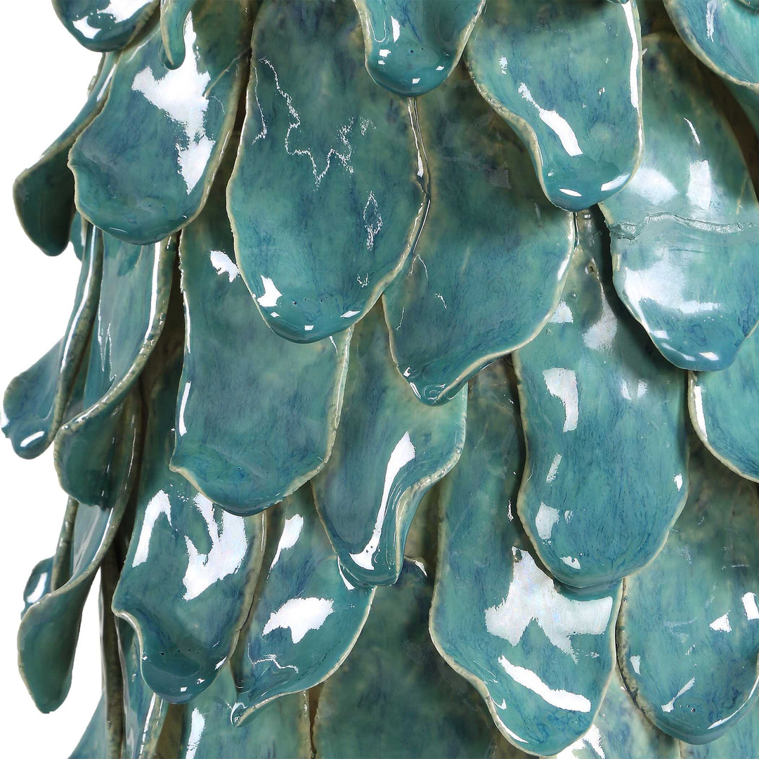 Mina Teal Blue Table Lamp