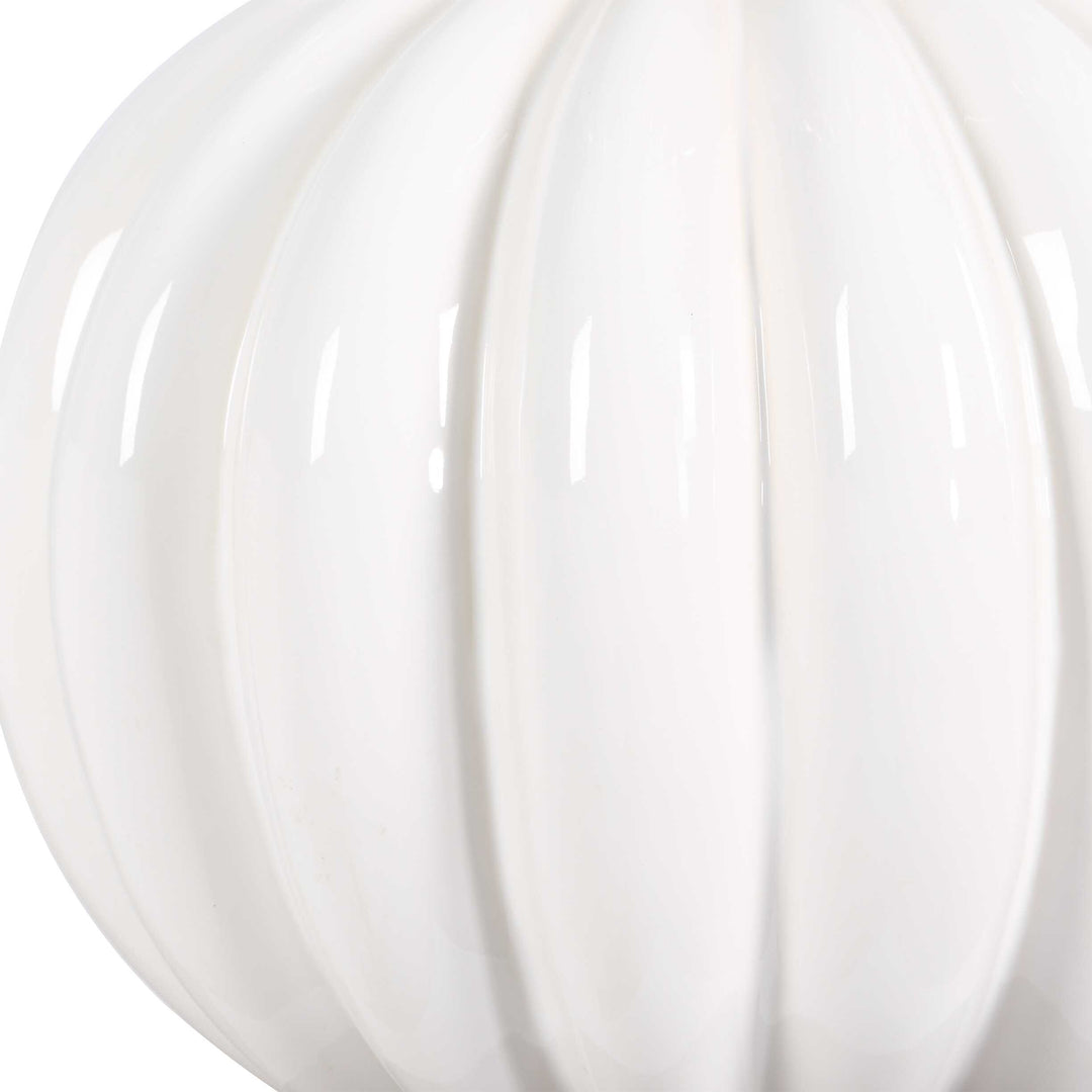Irena White Sphere Table Lamp