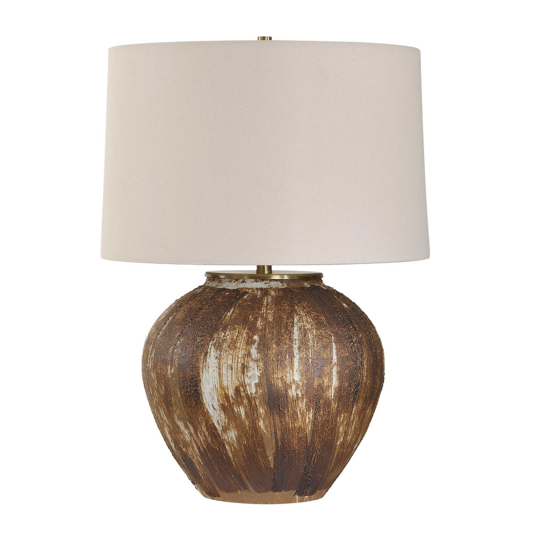 Mckinley Textured Brown Table Lamp