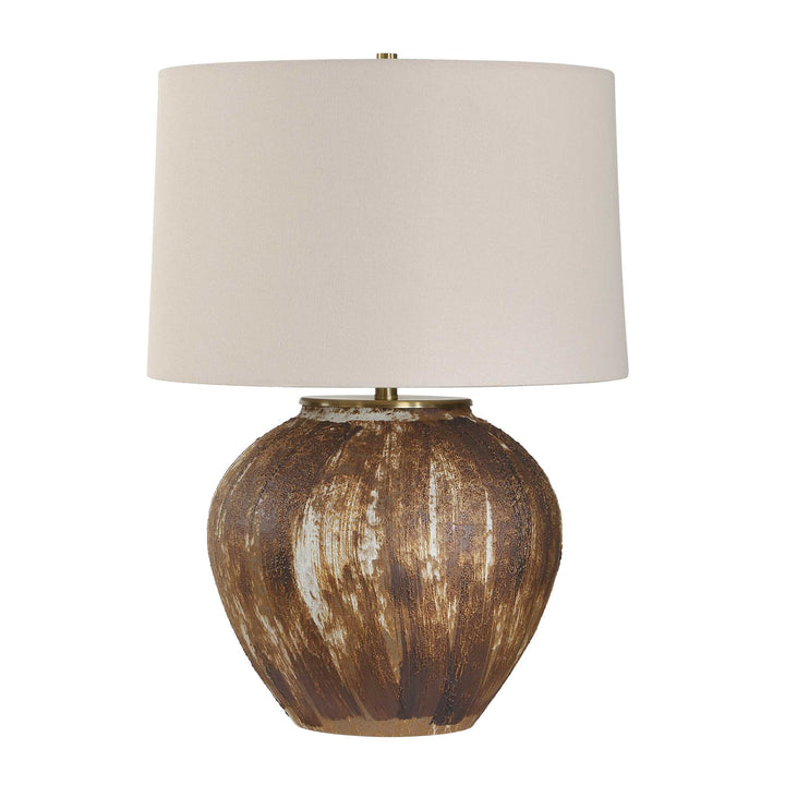 Mckinley Textured Brown Table Lamp