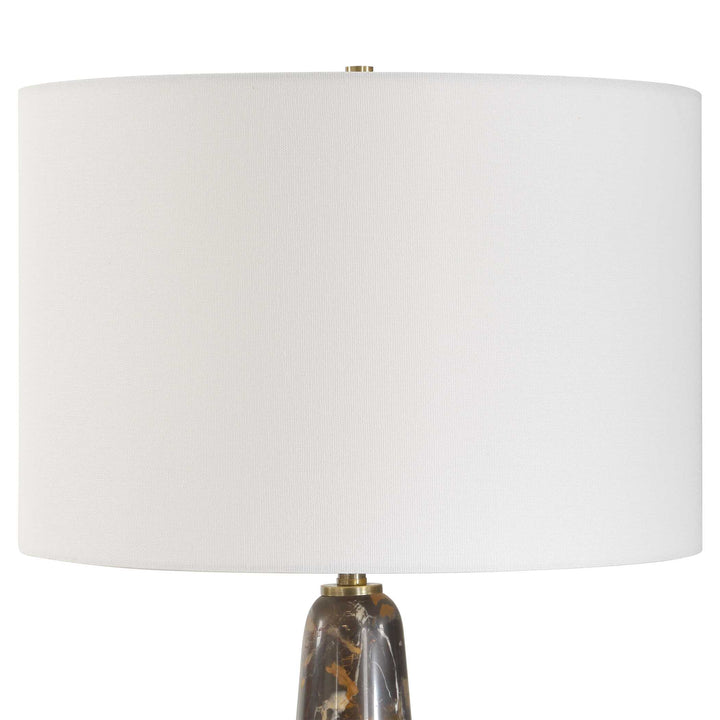 Dames Dark Marble Table Lamp