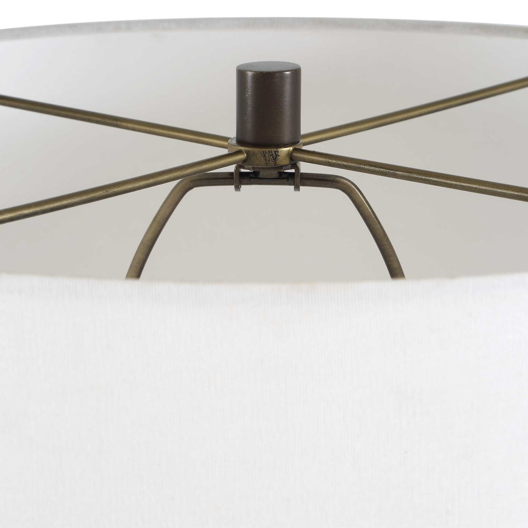 Tallarico Brass & Marble Floor Lamp