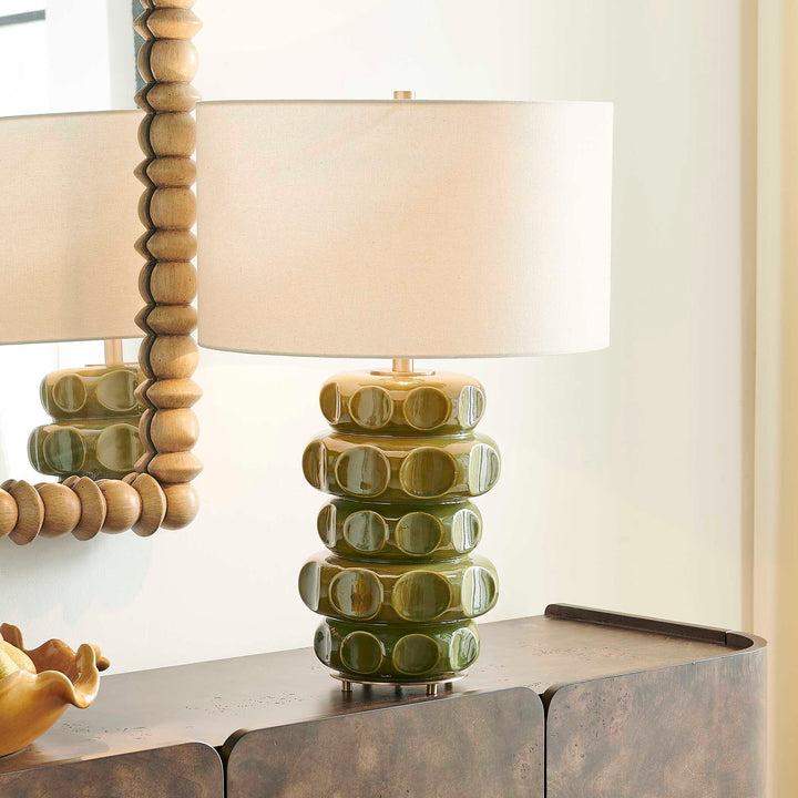 Masau Moss Green Table Lamp