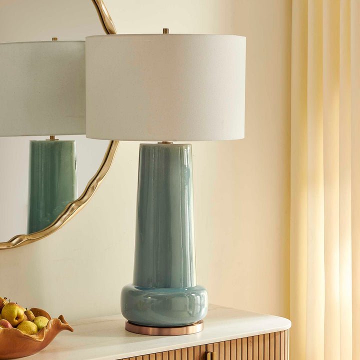 Claudin Aqua Blue Table Lamp