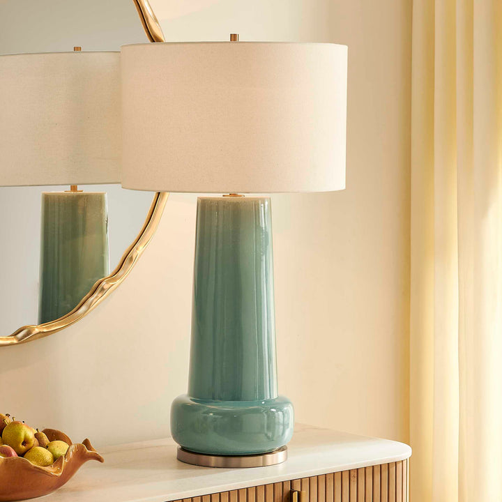 Claudin Aqua Blue Table Lamp