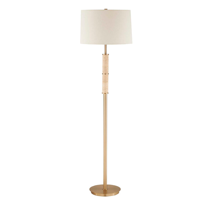 Verlaine Travertine Floor Lamp