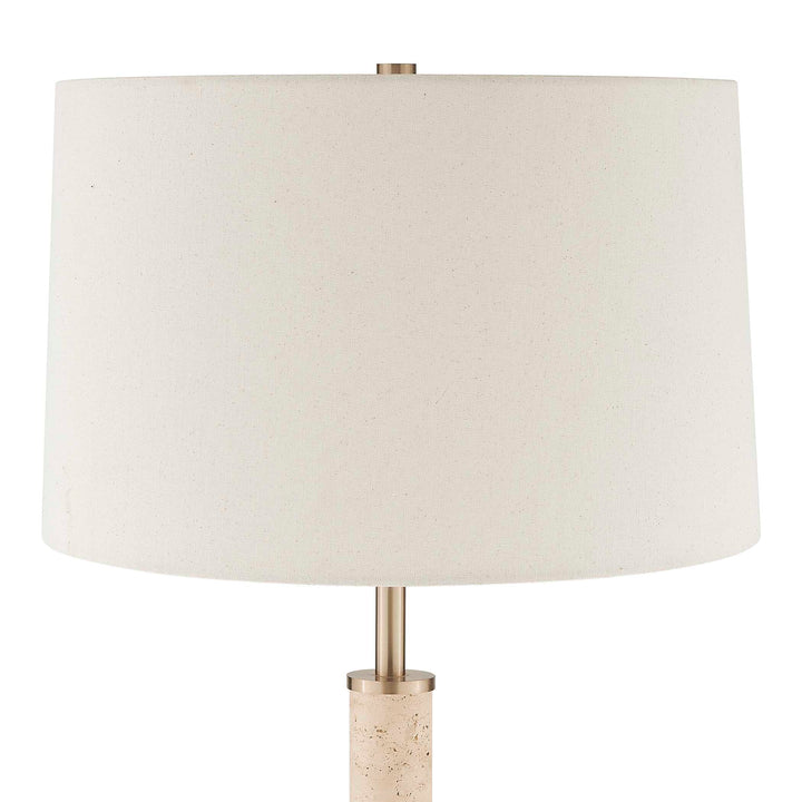 Verlaine Travertine Floor Lamp