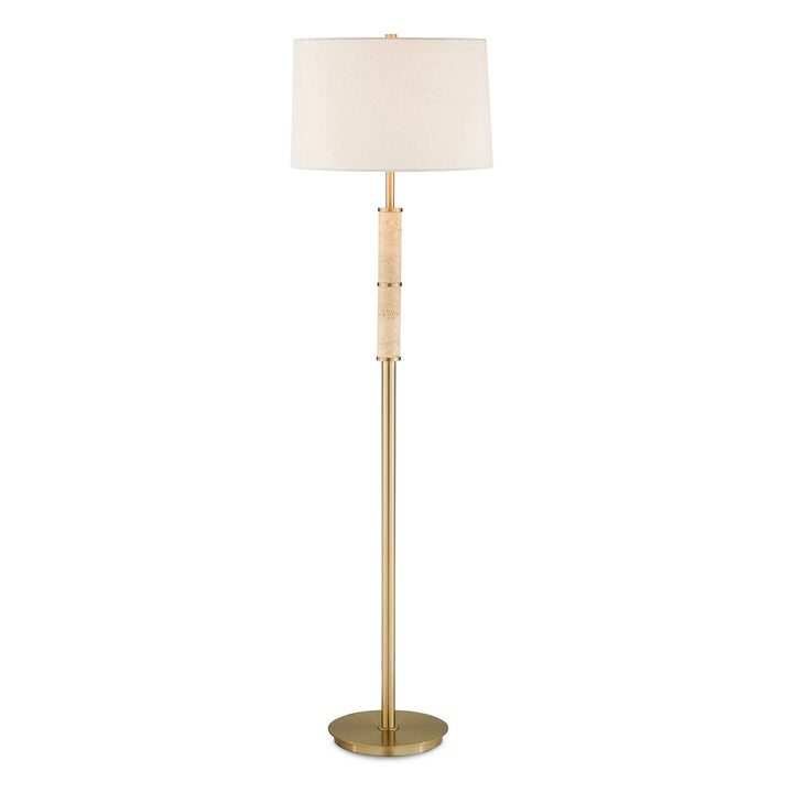 Verlaine Travertine Floor Lamp