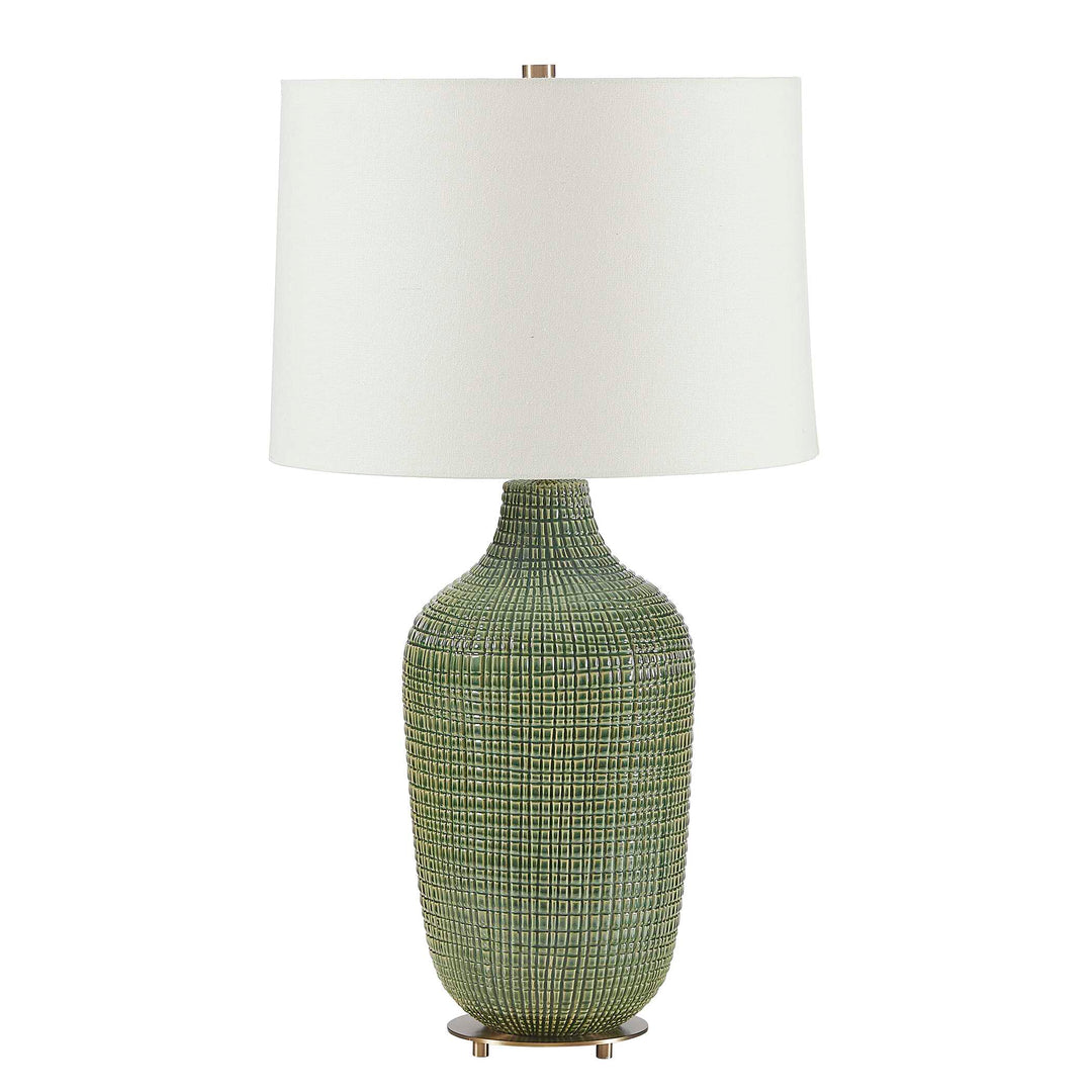 Dulcich Green Grid Table Lamp