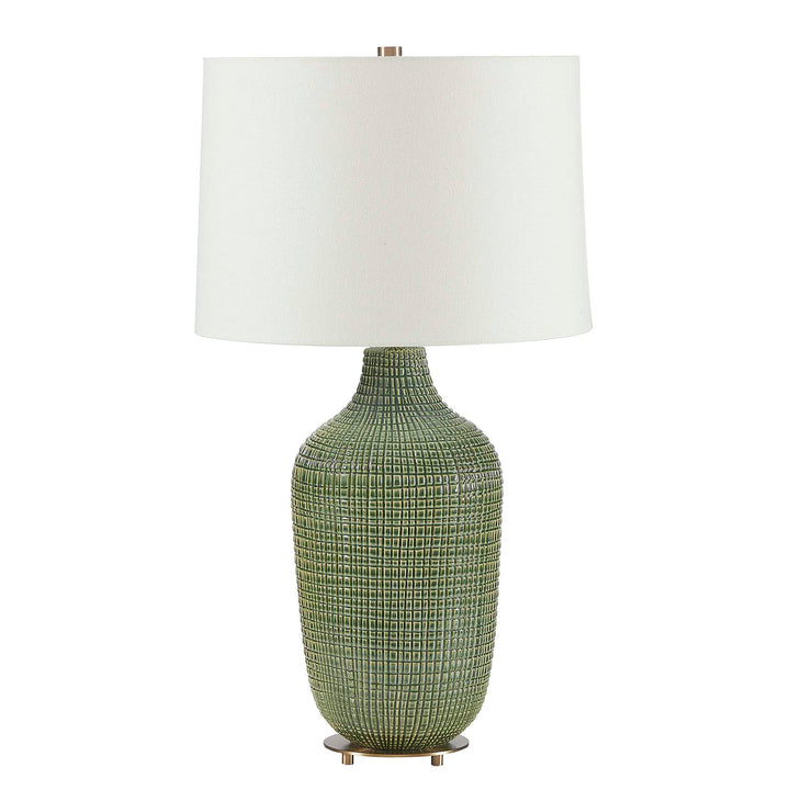 Dulcich Green Grid Table Lamp