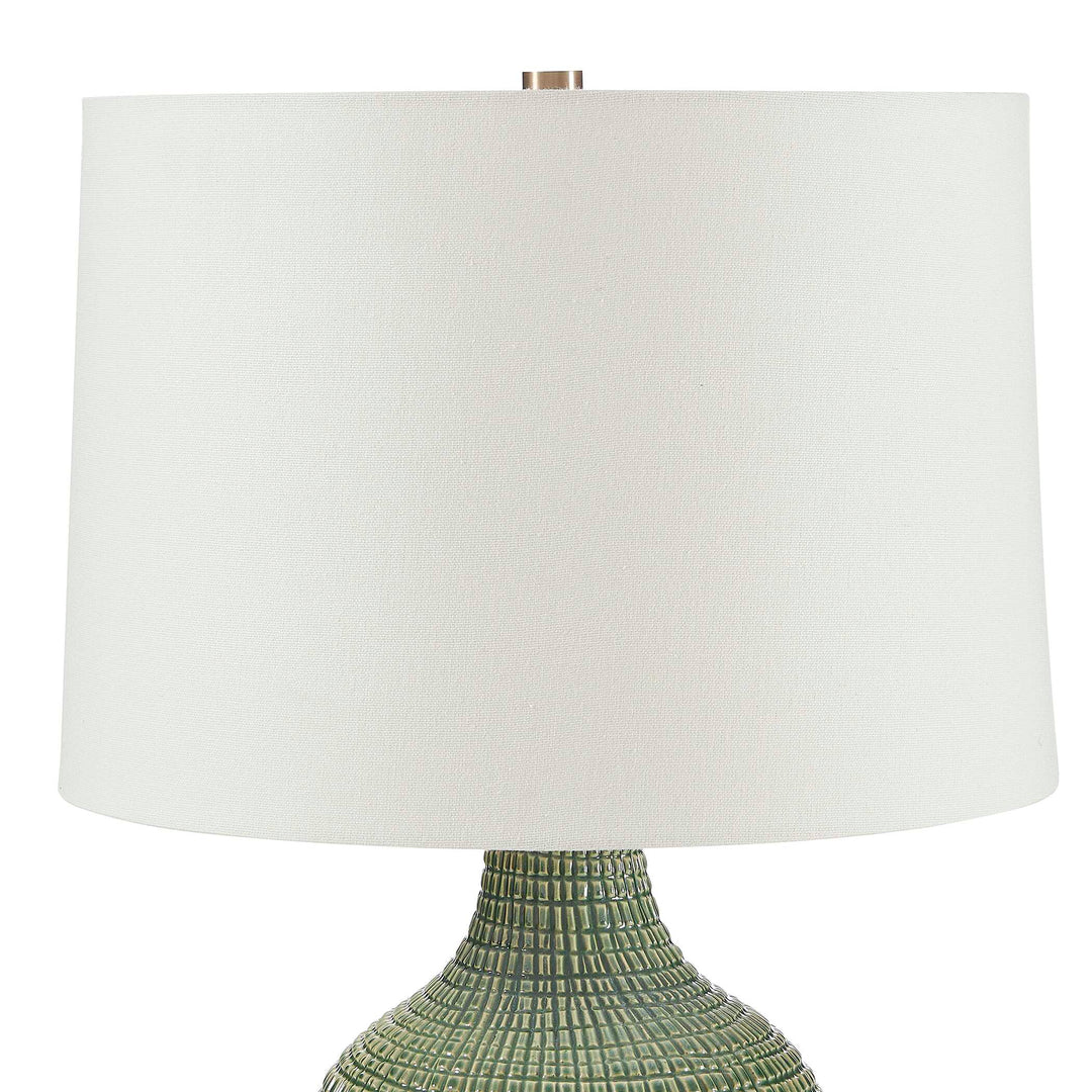 Dulcich Green Grid Table Lamp