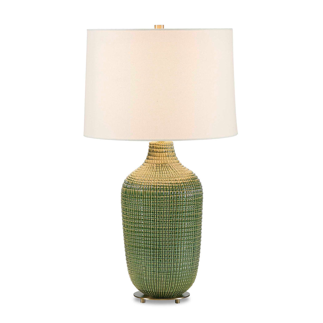 Dulcich Green Grid Table Lamp