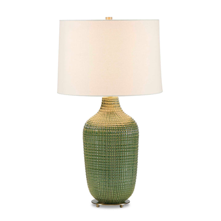 Dulcich Green Grid Table Lamp