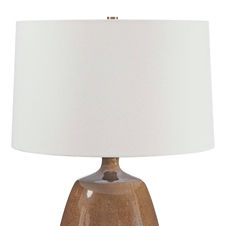 Vinson Glossy Brown Table Lamp