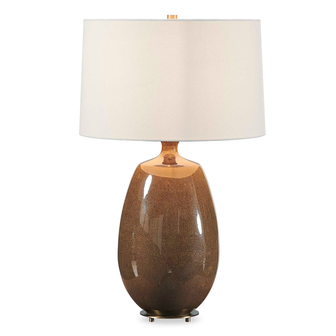 Vinson Glossy Brown Table Lamp