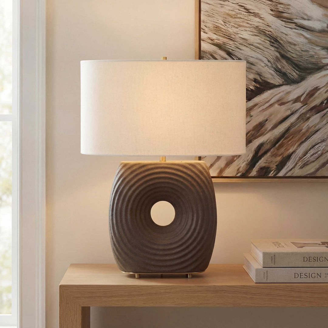 Geno Concentric Ribbed Table Lamp