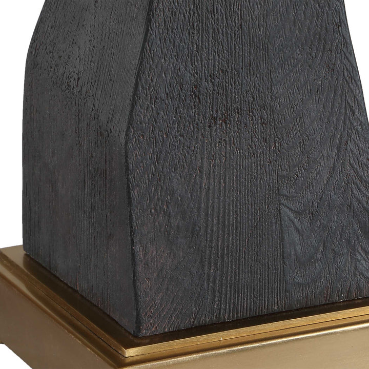 Demelo Stacked Wood Table Lamp