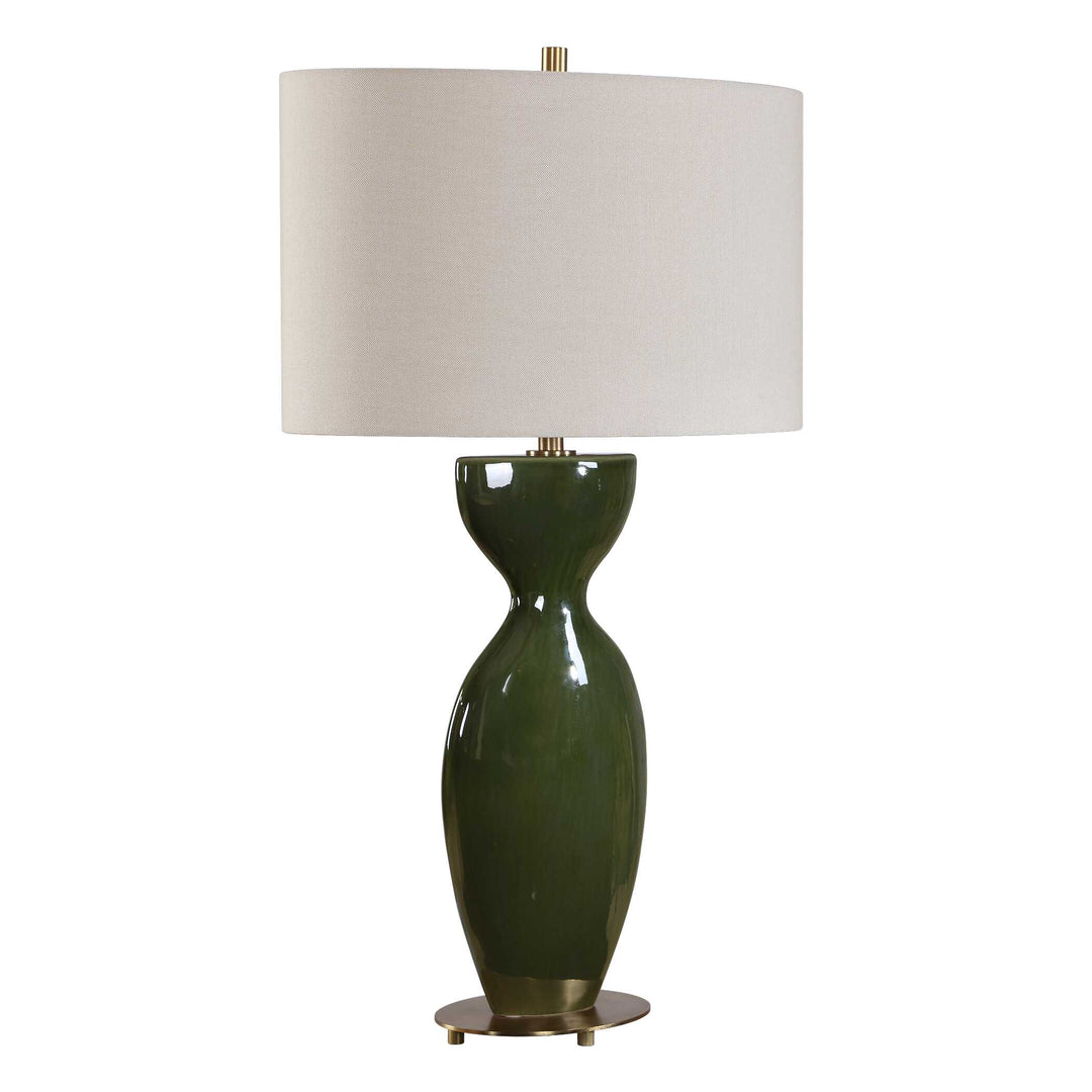 Curhan Green Glaze Table Lamp