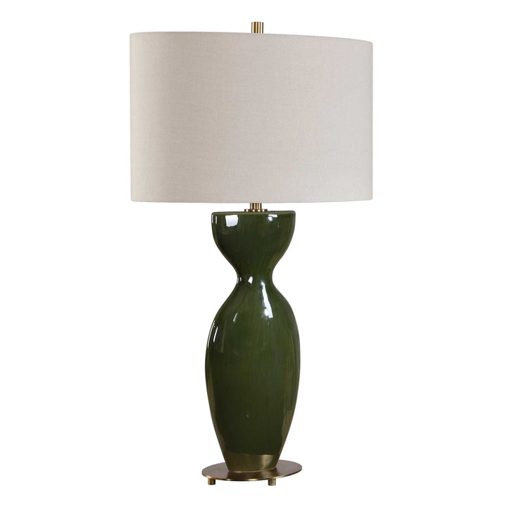 Curhan Green Glaze Table Lamp